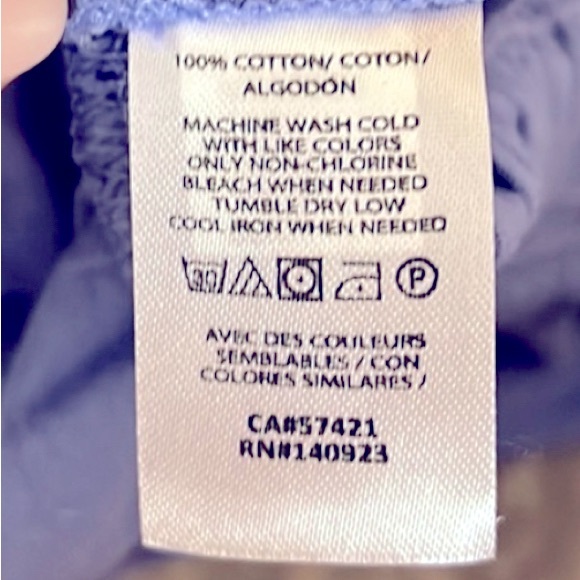 “LOFT” PERIWINKLE TOP SIZE L - Picture 5 of 5